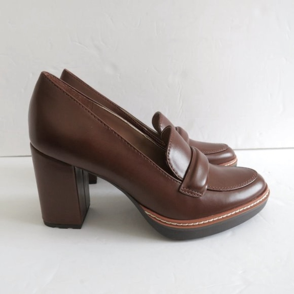 NATURALIZER $110 Women's Dabney Chunky Block Heel Loafers Shoes Size 9M NEW - Picture 10 of 13